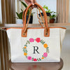 HAND-PAINTED TOTE BAG