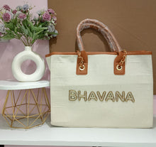 Load image into Gallery viewer, BEIGE TRAVEL TOTE
