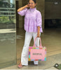 cluster work tote bag